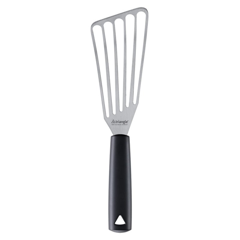 triangle Turner  Flexible Stainless Steel Spatula  UltraThin Edge for Flipping Fish  Delicate Foods  GreenGrip Handle  Dishwasher Safe