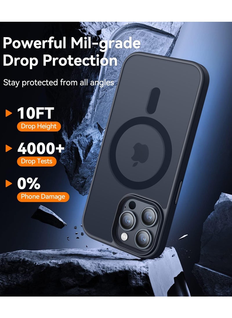 Generic - for iPhone 15 Pro 5G Case,[Compatible with Magsafe][Mil-Grade Drop Protection] Slim Shockproof Translucent Protective Phone Case foriPhone 15 Pro 5G, Black - Image 1