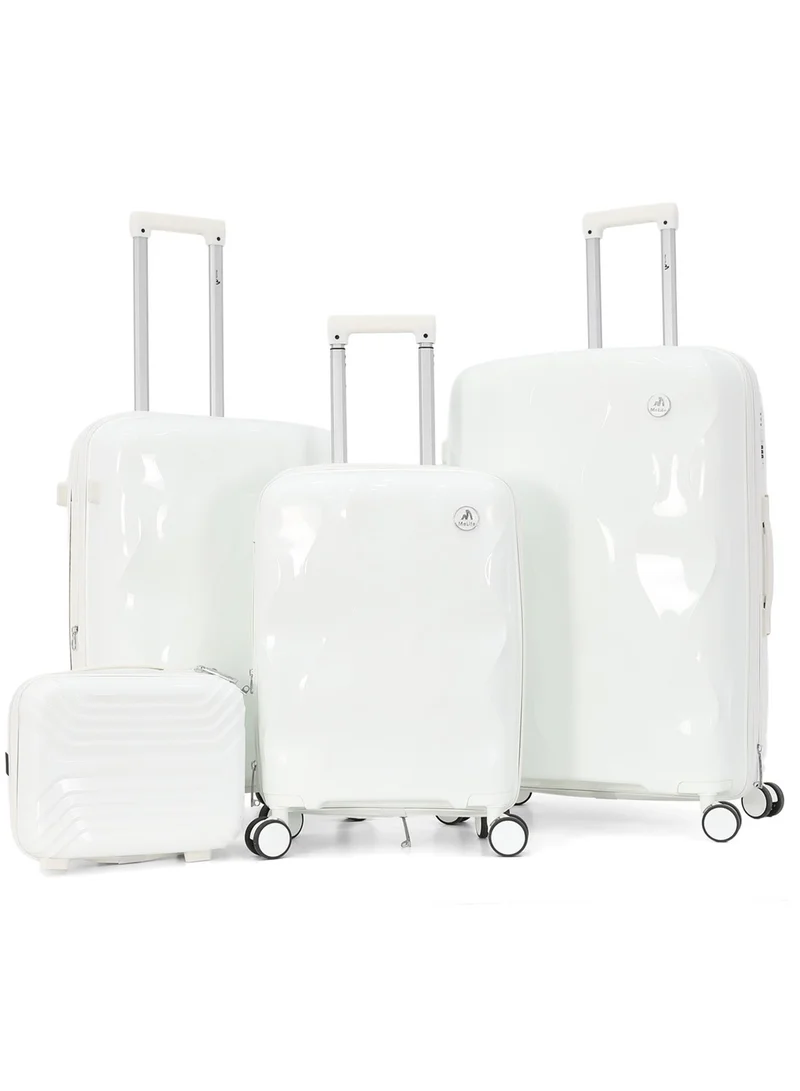 MELIFE MELIFE 5-Piece Hardside Spinner Luggage Set with Cosmetic Case - Lightweight, Durable ABS Shell, 360° Dual Wheels, Built-in TSA Lock