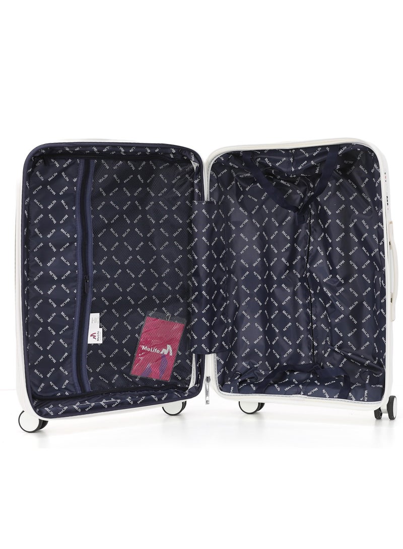 MELIFE 4-Piece Hardside Spinner Luggage Set with Cosmetic Case - Lightweight - Image 3