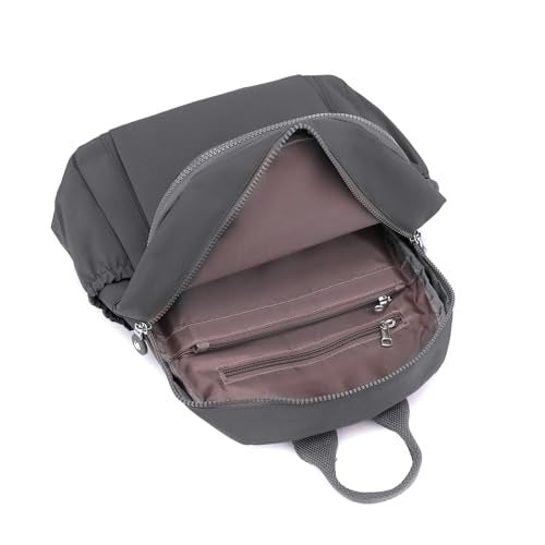 Tanweibago Mini Nylon Women Backpacks11L Small Ladies backpacks Casual Lightweight Women Shopping Travel Daypack Dark Grey - Image 3