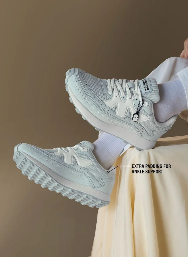 The Souled Store  The Souled Store Women - Milano Printed Blue Low Top Sneakers  | Best Price UAE