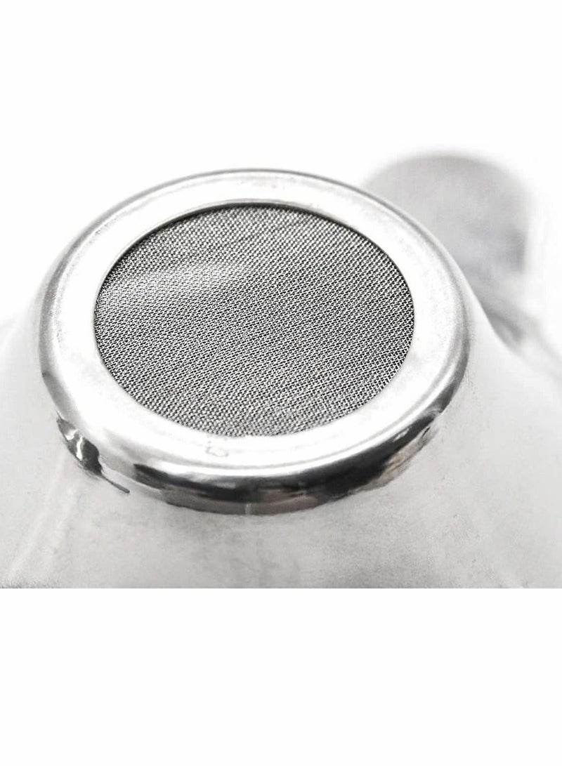 Tea Filter, Stainless Steel Tea Infuser Mesh Strainer with Double Handles Coffee Tea Fine Mesh Strainer Tea Funnel Leaf Filter Tea Leaf Strainer for Teapots, Mugs, Cups, Large Size, 2 Pcs - Image 4