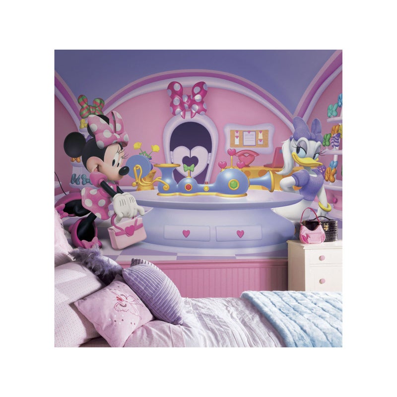 RoomMates Disney Minnie Fashionista Water Activated Removable Wall Mural , JL1302M, 10.5 ft x 6 ft - Image 2