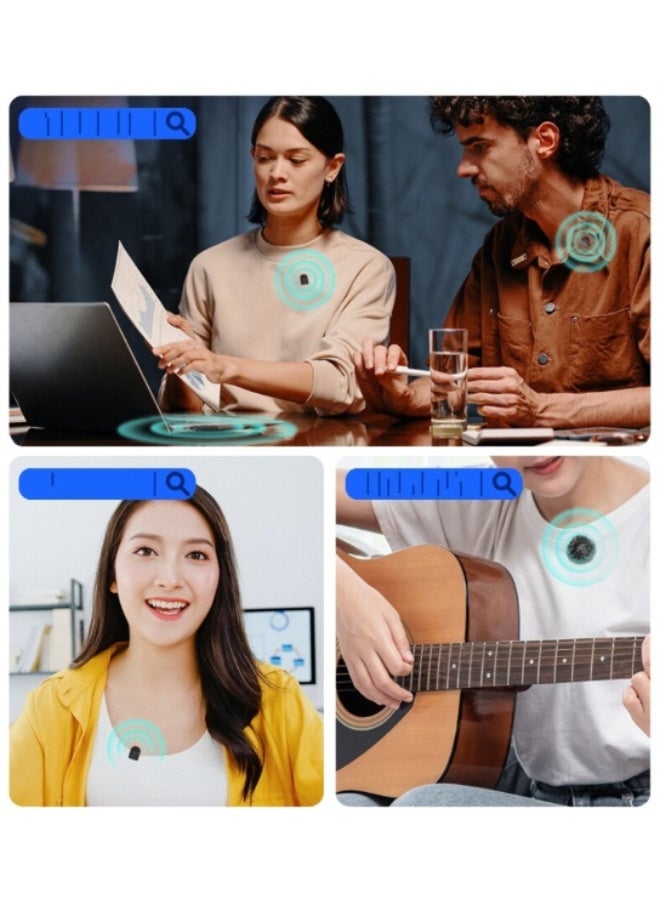 TOKQI Wireless 2-in-1 Magnetic Microphone Comopatible with Type-C and IOS for Content Creators  - Image 4