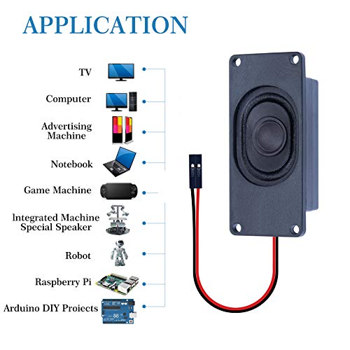 CQRobot Speaker 5 Watt 8 Ohm Compatible with Arduino Motherboard, 2.54mm Dupont Interface. It is Ideal for a Variety of Small Electronic Projects. - Image 2