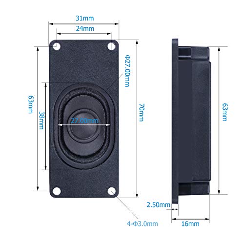 CQRobot Speaker 5 Watt 8 Ohm Compatible with Arduino Motherboard, 2.54mm Dupont Interface. It is Ideal for a Variety of Small Electronic Projects. - Image 4