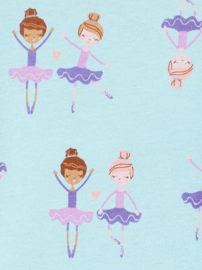 Simple Joys by Carter's girls 3-pack Snug Fit Footed Cotton Pajamas Baby and Toddler Sleepers (pack of 3) - Image 3