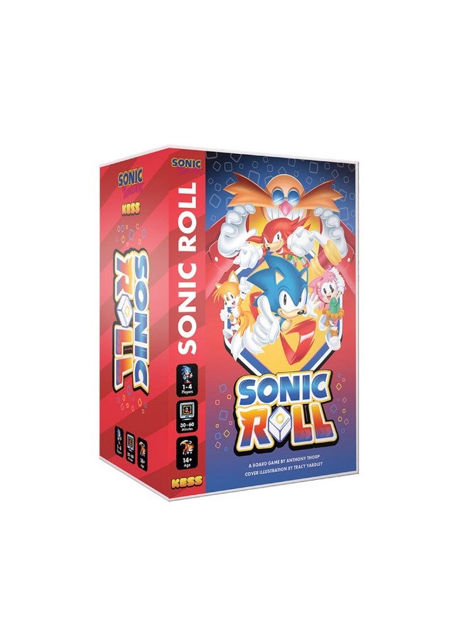 KESS - Sonic Roll Board Game: Roll Through 4 Classic Zones, 1-4 Players Thrilling Tabletop Adventure Game for Ages 14+ - Image 1