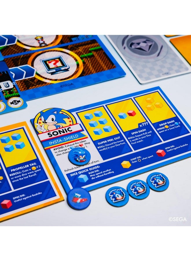 KESS - Sonic Roll Board Game: Roll Through 4 Classic Zones, 1-4 Players Thrilling Tabletop Adventure Game for Ages 14+ - Image 3