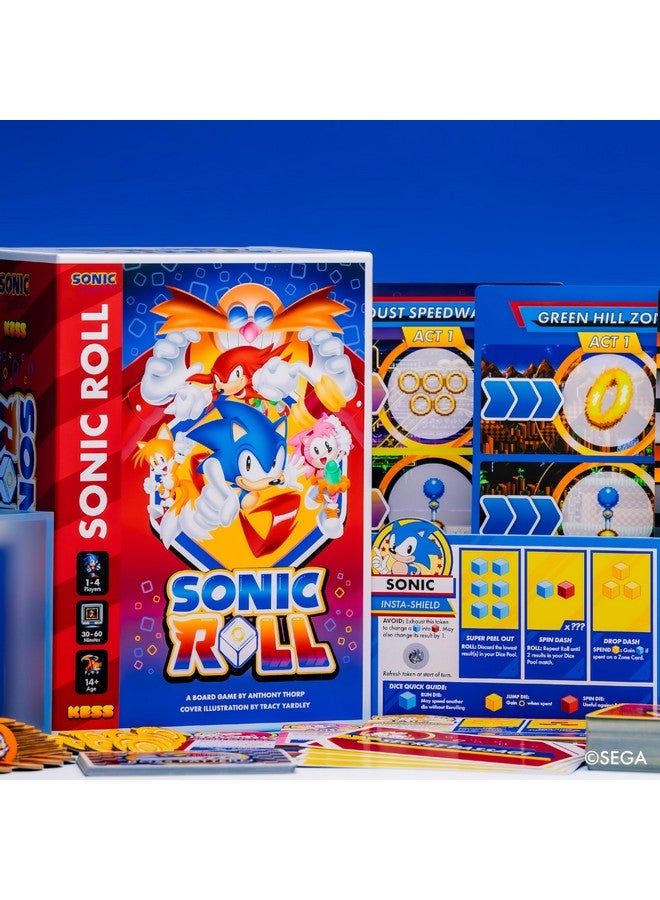 KESS - Sonic Roll Board Game: Roll Through 4 Classic Zones, 1-4 Players Thrilling Tabletop Adventure Game for Ages 14+ - Image 2