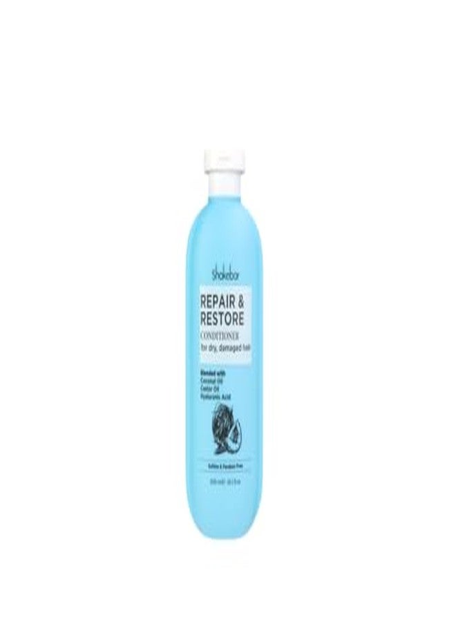 SHAKEBAR Repair and Restore Conditioner For Dry, damaged Hair Blended With Coconut oil Castor oil Hyaluronic Acid Sulfate and Paraben Free 300ml - Image 5
