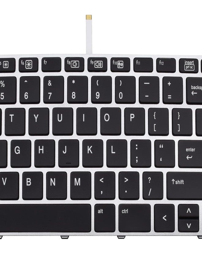 صن مول لوحة مفاتيح بديلة من صن مول متوافقة مع أجهزة HP EliteBook 755 G3 و755 G4 و850 G3 و850 G4 وZbook 15U G3 بإطار فضي وإضاءة خلفية وبدون مؤشر. - Image 5
