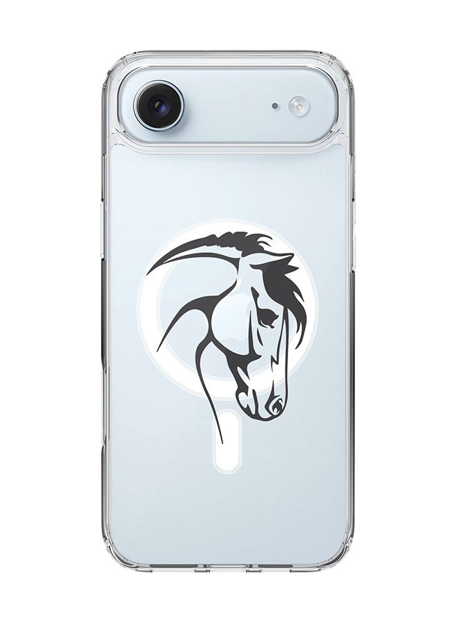 Stylizedd Classic Clear MagSafe Case for iPhone 17 Air , Hybrid Soft Case Flexible Edges Anti Drop TPU PC Gel Thin Transparent Cover [ Designed for iPhone 17 Air ] - ArabStallion