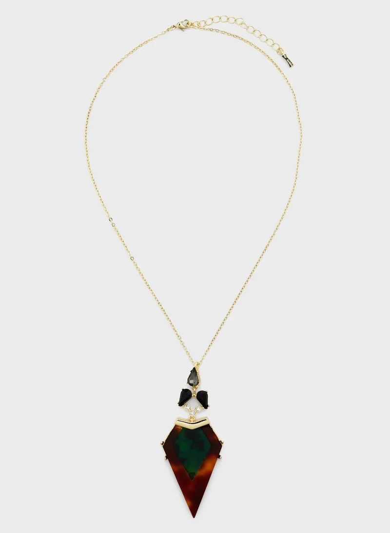 Ted Baker Myah Arrow Crystal Drop Pendant Necklace