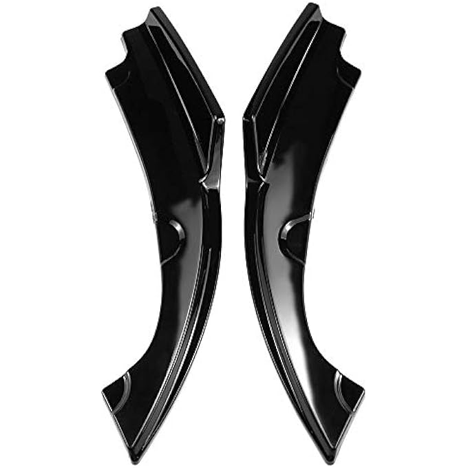 Irovami 2PCs Light Black Anti Scratch Car Rear Bumper Lip Splitter Replacement for Honda Civic 2016 to 2018 - Image 3