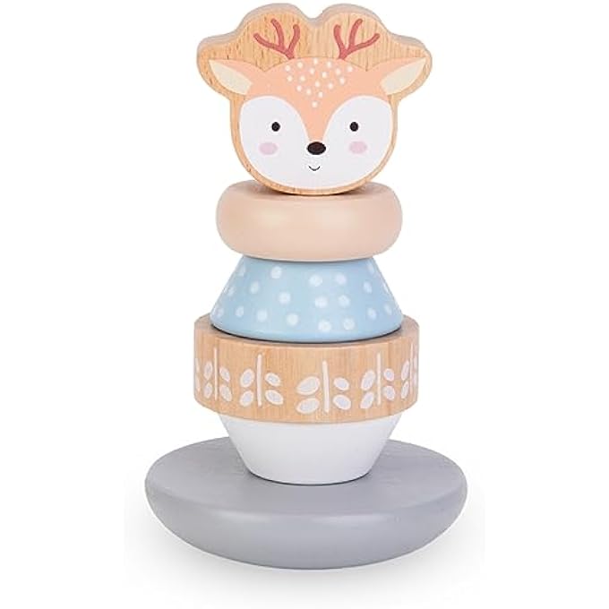 , WOODEN TOY SET - COLOURFUL INTERWEAVING, PYRAMID DEER, SORTER PENGUIN, MOTOR SKILLS LOOP, SORTING BOARD, WOODEN SORTER - Image 2