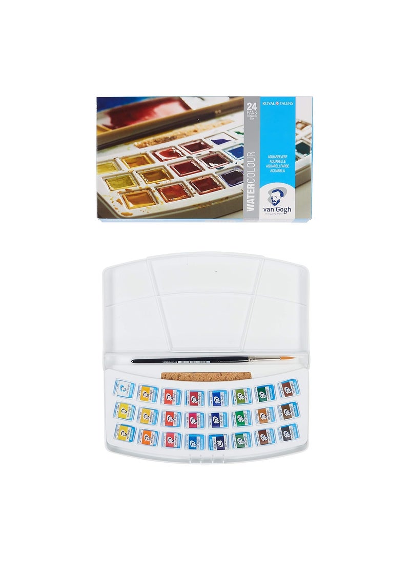 Van Gogh Van Gogh VAN GOGH Watercolour Plastic Set Pans 24X 1/2 Pans Paint Set  - Image 3