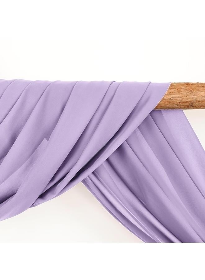 Wedding Arch Draping Fabric Lavender Purple Sheer Wedding Arch Drapes for Ceremony Bridal Party Romantic Wedding Decor 1Panel  - Image 4