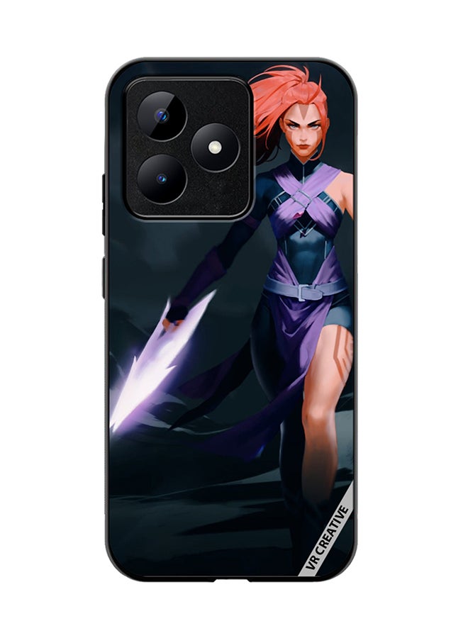 VR CREATIVE Protective Case Cover For Realme C53 Anti-Mage Lady Dota 2 Design Multicolour - Image 1