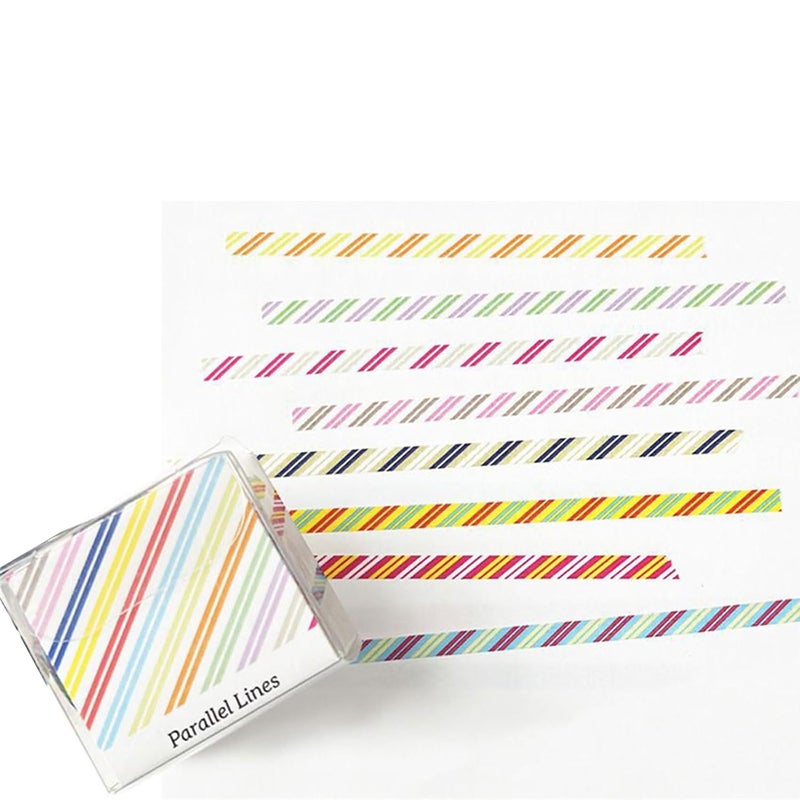 أشرطة زخرفية متوازية 8 لفات 3 مم × 5 م لمجلة القصاصات والمخطط والمفكرة وألبوم الصور - Image 4