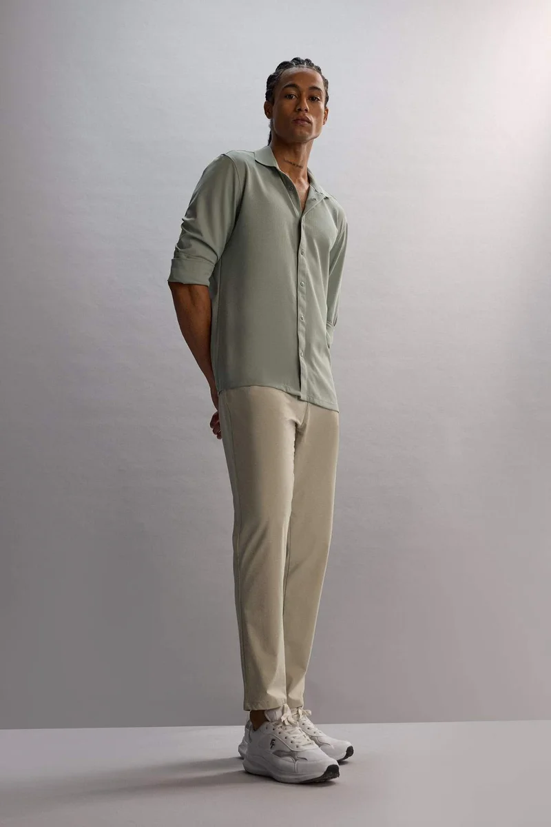 ديفاكتو DeFactoFit Slim Fit Standard Leg Woven Trousers