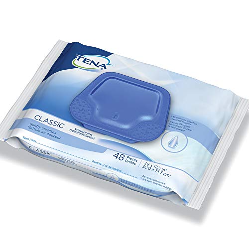 TENA ProSkin Classic Personal Cleansing Wipe 7-9/10 x 12.5" 65724, 12 Pack 576 Wipes - Image 1