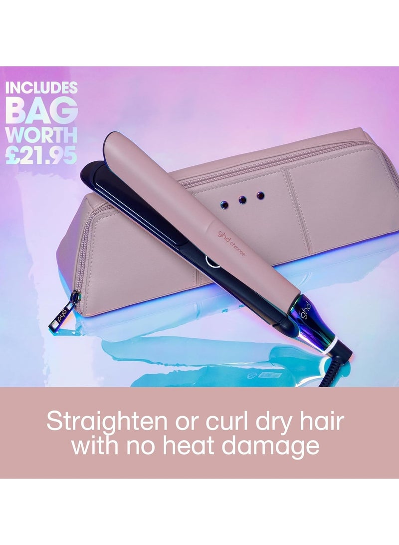 ghd Chronos Professional Styler - Our Best Hair Straightener, One Stroke High-Definition Results That Last 24hrs, 3X More Breakage Protection, 2X Less frizz, 20 sec Heat up, 10 min Sleep Mode | Pink - Image 3