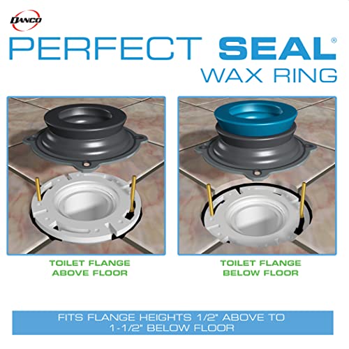 DANCO All-in-One Toilet Installation Kit, Perfect Seal Wax Ring & Zero Cut Bolts, Toilet Repair, Wax-Free, Mounting Toilet Bolts (10879X) - Image 2