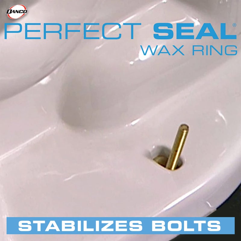 DANCO All-in-One Toilet Installation Kit, Perfect Seal Wax Ring & Zero Cut Bolts, Toilet Repair, Wax-Free, Mounting Toilet Bolts (10879X) - Image 5