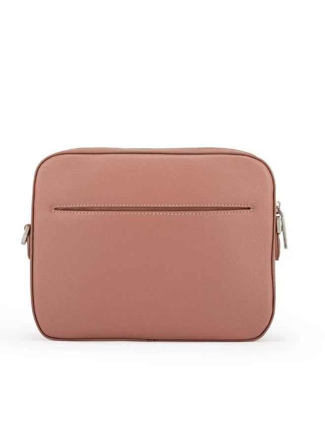 فيجانولوجي Maze Crossbody Bag in Pink Made from 11 Recycled Bottles