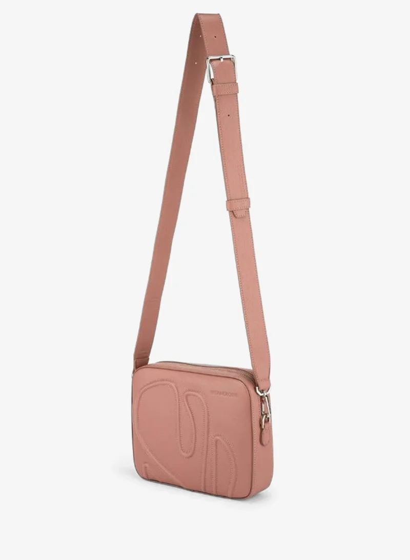 Veganologie  Maze Crossbody Bag in Pink Made from 11 Recycled Bottles for Women | Best Price UAE