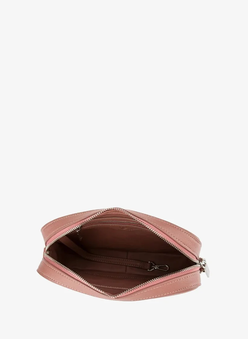 Veganologie  Maze Crossbody Bag in Pink Made from 11 Recycled Bottles for Women | Best Price UAE