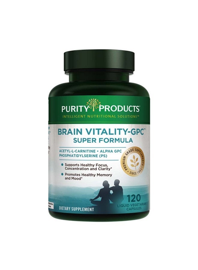 Purity Products Brain Vitalitygpc Super Formula Acetyl Lcarnitine Hci + Alpha Gpc + Phosphatidlyserine Supports Normal Concentration And Mental Clarity 120 Caps - Image 2