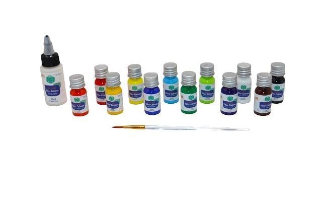 53 Arts Fabric Paint Set - 12 Colours x 12ml with Artist Brush, Permanent Textile Paint for Clothes, Canvas, Shoes & DIY Fabric Art - Image 2