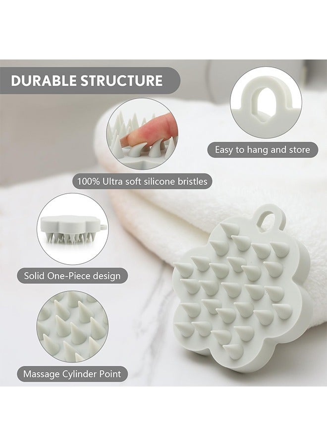 فرشاة شامبو سيليكون لتدليك فروة الرأس - Image 3