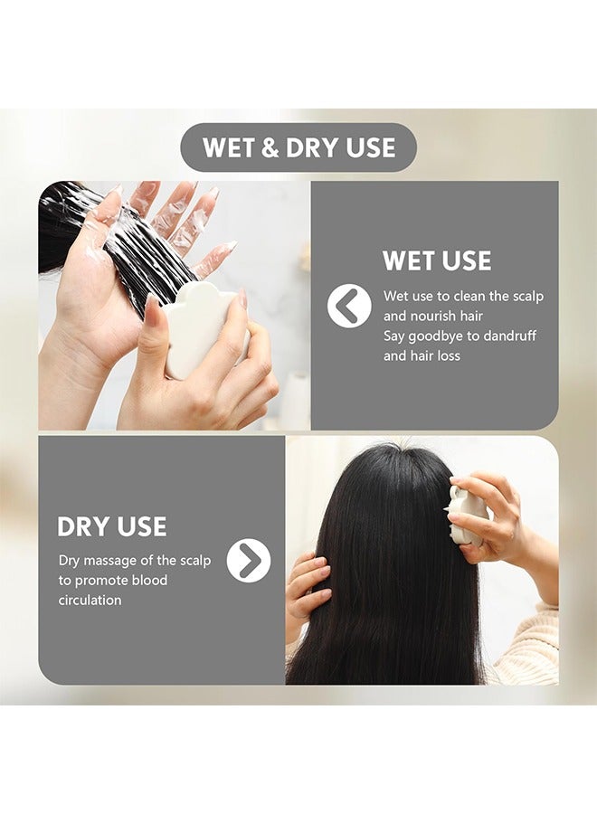 فرشاة شامبو سيليكون لتدليك فروة الرأس - Image 4