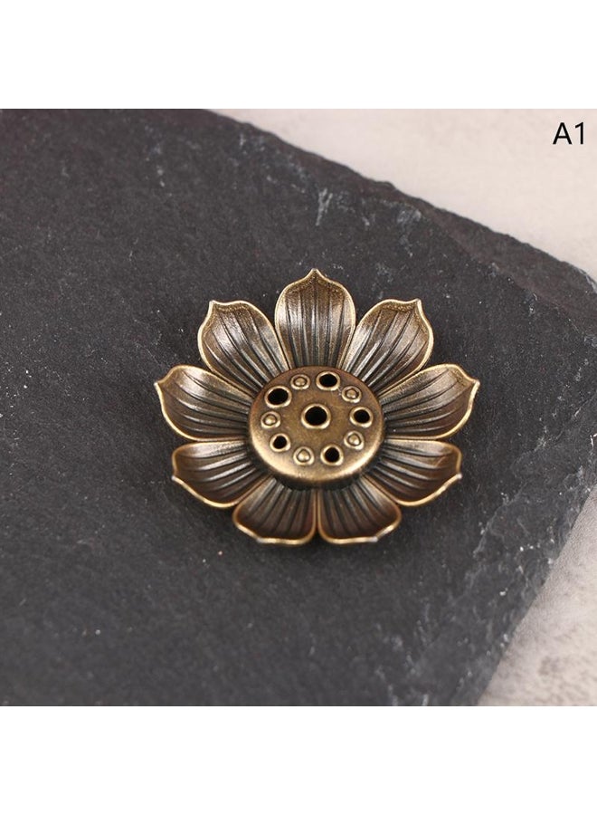 Aluminium Alloy Lotus Incense Burner  - Image 4