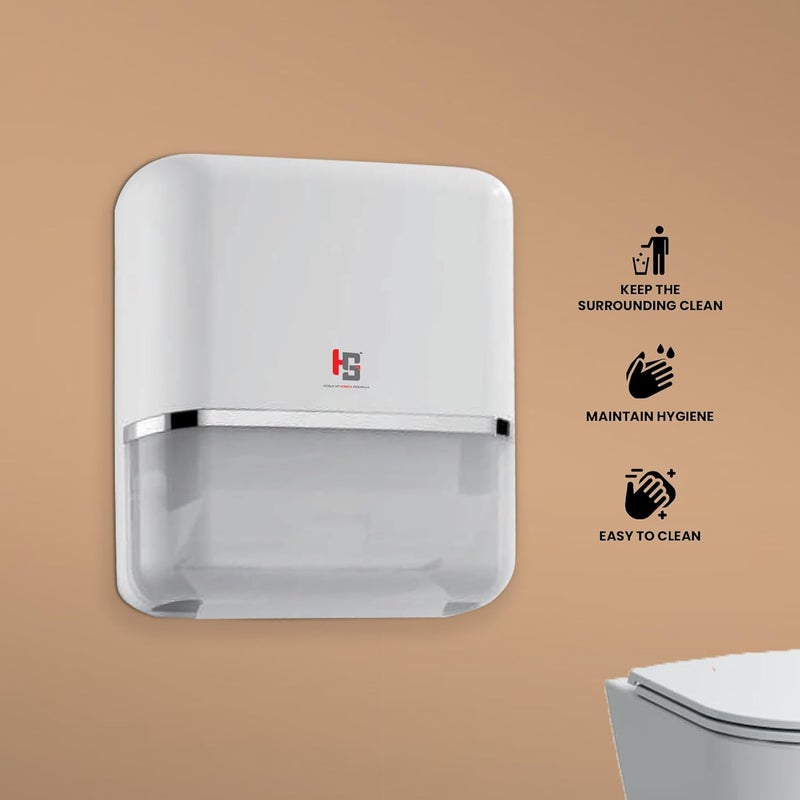 HS WORLD OF HORECA ESSENTIALS HS Manual Auto Cut Toilet Paper Dispenser Durable ABS Easy Refills Ideal for HRT Paper WallMounted Commercial Grade - Image 4