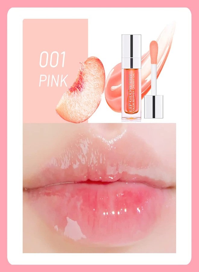 Alisesun 2 Set Lip Oil Hydrating Tinted Lip Balm, Plump Lip Gloss Lip Care Transparent Toot Lip Oil Tinted, Nourishing Repairing Lightening Lip Lines Lip Care Products (Pink/Rosewood) - Image 3