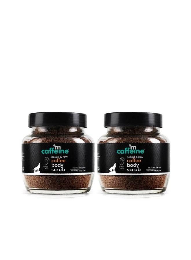 إم كافيين مقشر الجسم ماكفين بالقهوة لبشرة ناعمة ومشرقة وإزالة السمرة | مقشر للجسم للجنسين | مقشر استحمام لإزالة السمرة بزيت جوز الهند، يزيل الأوساخ والجلد الميت | لجميع أنواع البشرة - عبوة توفير من قطعتين (200 جرام) - Image 1