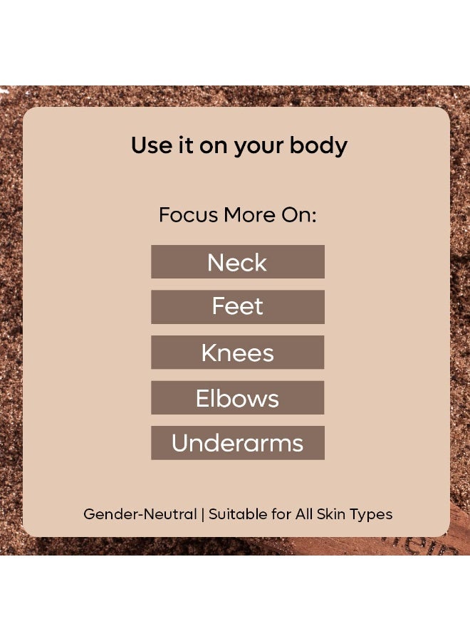 إم كافيين مقشر الجسم ماكفين بالقهوة لبشرة ناعمة ومشرقة وإزالة السمرة | مقشر للجسم للجنسين | مقشر استحمام لإزالة السمرة بزيت جوز الهند، يزيل الأوساخ والجلد الميت | لجميع أنواع البشرة - عبوة توفير من قطعتين (200 جرام) - Image 3