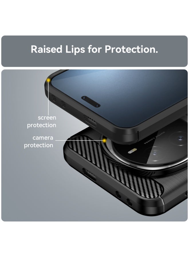 SanHu for Honor Magic 7 Pro 5G Case Cover, High Quality Slim and Lightweight Brushed Comfortable TPU Soft Feel Cell Phone Protective Case for Honor Magic 7 Pro 5G, Black - Image 5