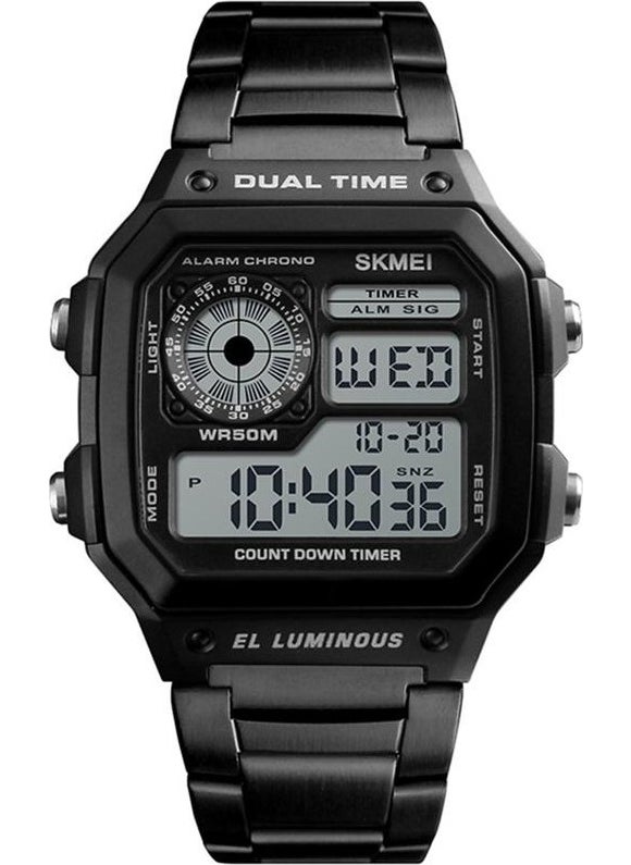 SKMEI Stylish Design Lightweight Waterproof Metal Band Men's Wristwatch  - Image 2