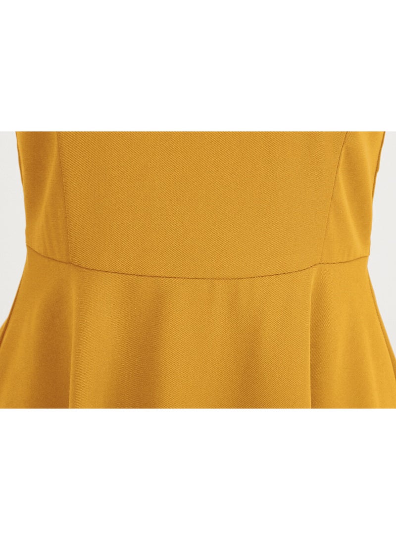 Shougu Shirt Collar Bow Retro Big Swing Dress - Image 4