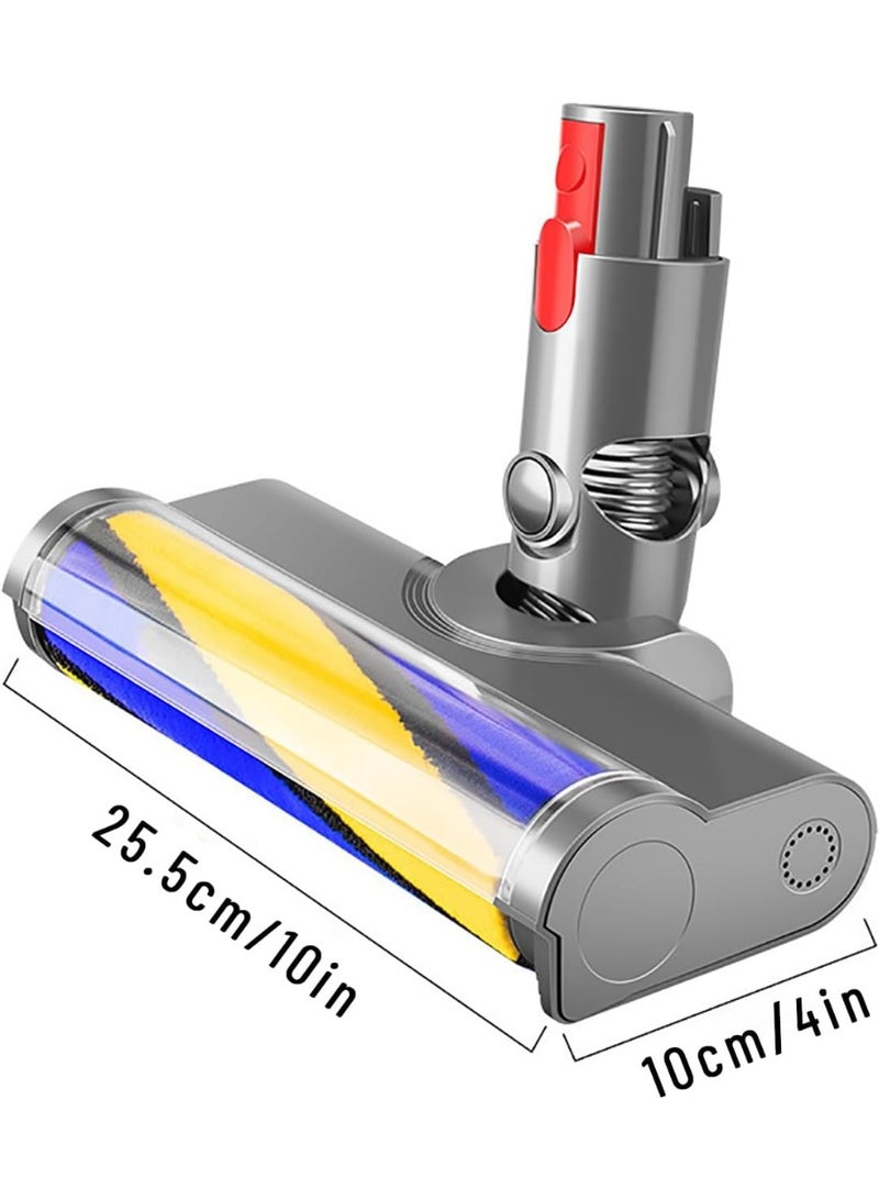 ملحقات فراغ كشف الغبار المحدثة لـ Dyson V15 V11 V10 V8 V7، رأس أرضيات الخشب برولر ناعم قابل للاستبدال مع ضوء أخضر بصري – تعزيز الطاقة والسرعة وعمر الخدمة - Image 2