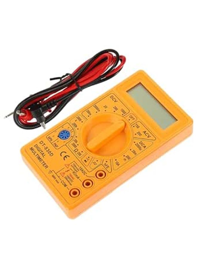 Digital Multimeter Compact LCD Voltage Ampere Ohm Tester Overload Protection Home - Image 1
