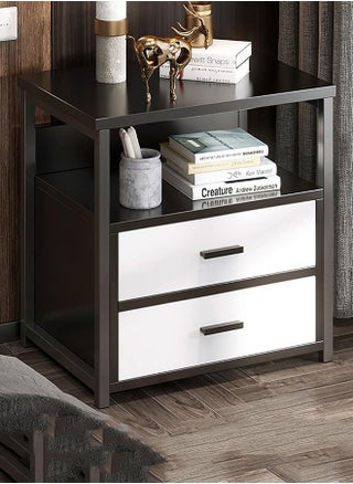 Bedside Table with 2 Drawers Side Table Small Nightstand Table with Drawer for Bedroom Sofa Couch Beside End Table for Living Room Household Storage Cabinet for Home Decor - pzsku/Z0E44D48D53B8AA9B19BBZ/45/_/1728366163/9ac35544-8ad2-467e-9b10-7f467b189165