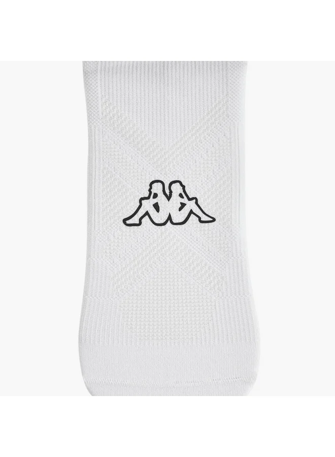 Kappa Men Logo Print Non Terry Trainer Socks - Set of 3