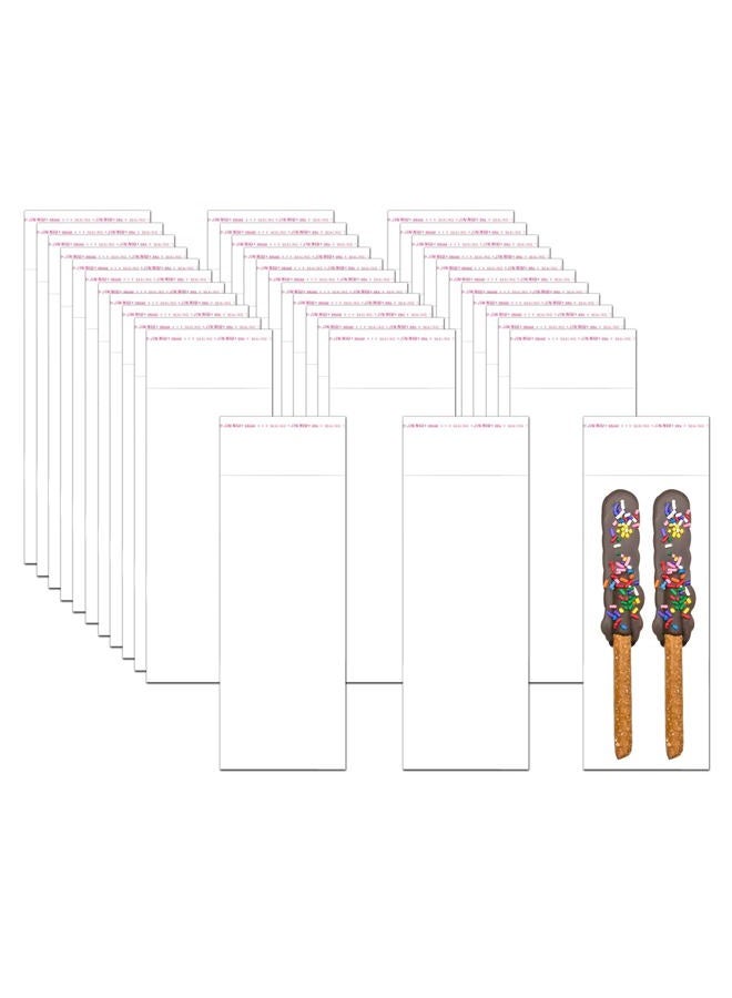 EachDusto Clear Poly Bags 3x12" 300pcs Long Resealable Cellophane Bags 1mil Self Sealing Cello Bags for Jewelry Crafts Candles Party Decorative Bakery Cookies - Image 1